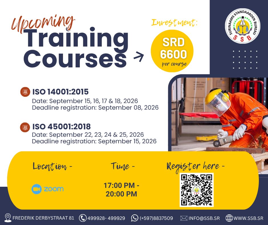 Aankomende ISO Trainingen