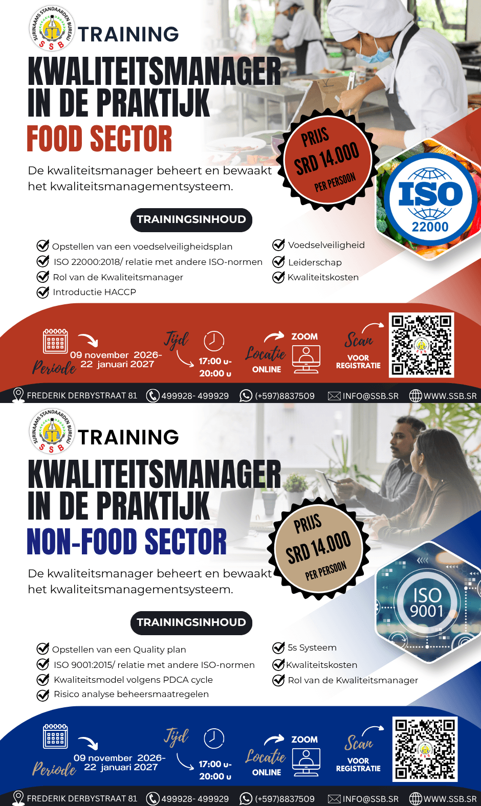 Training Kwaliteitsmanager in de Praktijk (Food & Non-Food)